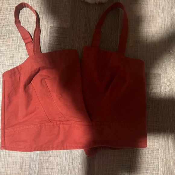 Crop top pink corset style top - Picture 2 of 2